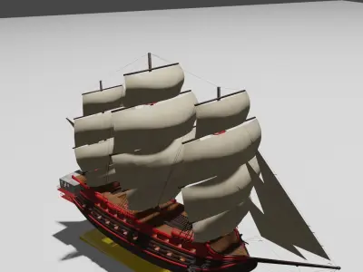 Ship Decore Free 3D model