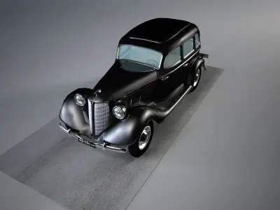 Car game Gaz M1 Low-poly 3D model