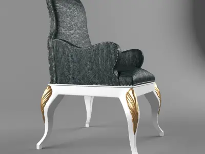 Classic soft chair 3D model