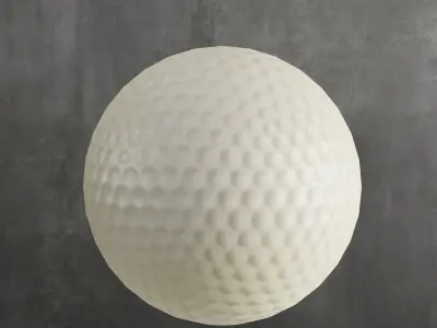Golf Ball 02 Low-poly 3D model