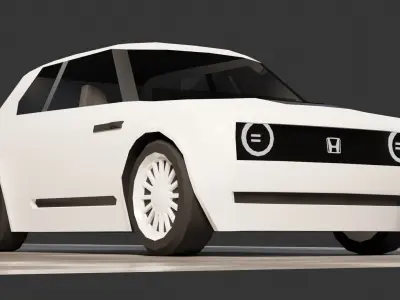 Honda EV urban Low-poly 3D model