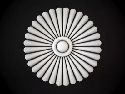 Rosette flower 3D model