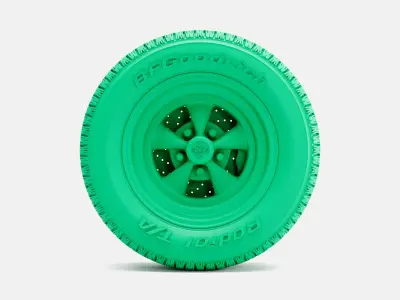 15x7 Cragar SS Wheel BFGoodrich Radial TA Tire 3D print model