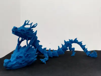Majestic Eastern Dragon  Articulated Flexi Free 3D print model