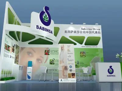 Booth - Area - 6X3-3DMAX2009-020 3D model