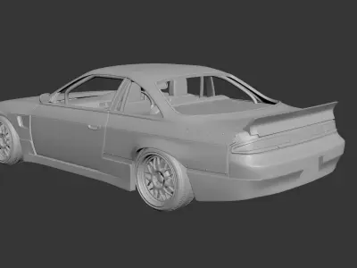 Nissan Silvia S14 Rocket Bunny  3D print model
