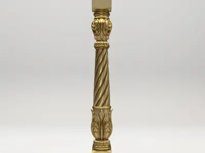 Carved Baluster 3D model