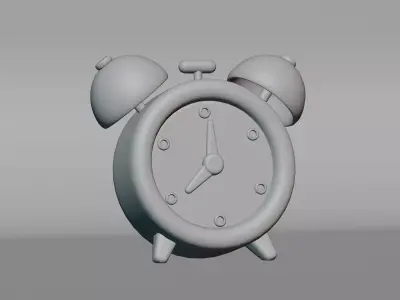 Alarm Clock Low-poly 3D model