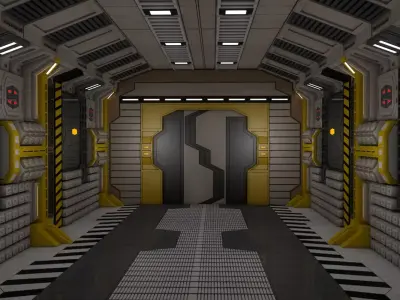 Sci Fi Corridor  3D model