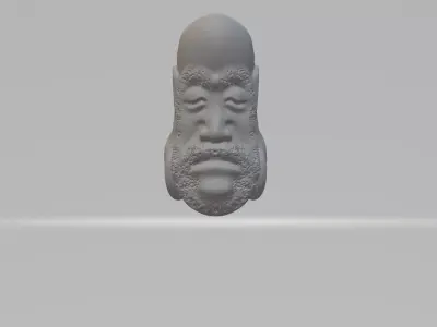 Buddha Dharma Head 3D print model