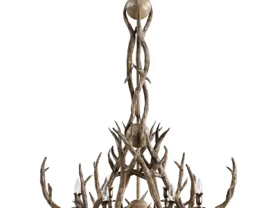 Antler Chandelier 3D model