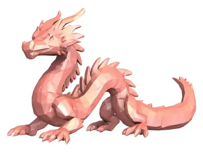 Dragon Low Poly 3D model purchase