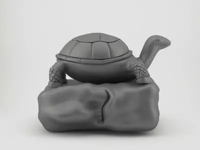 turtle sculpture 3D model