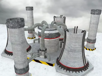 Nuclear Powerplant 3D model