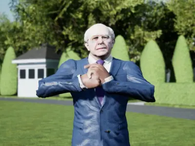 Bernoe Sanders 3d character unreal engine and unity -- coolgames 3D model