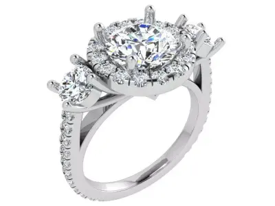 Round Halo Ring 3508 3D print model