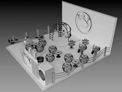 Booth Exhibition Stand a394a  3D model