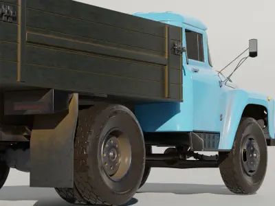 3D model of ZIL 130 truck 3D model