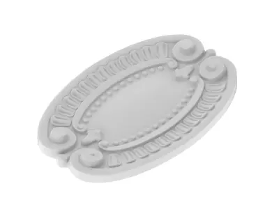 Cartouche Ornament 009 3D model
