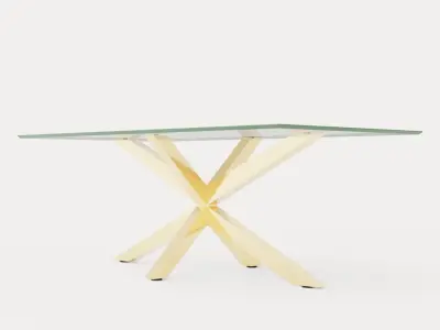 Split Coffee Table 120 Cm Low-poly 3D model