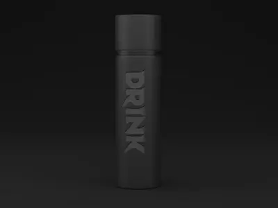 Stylus 3D Dark Bottle 3D model