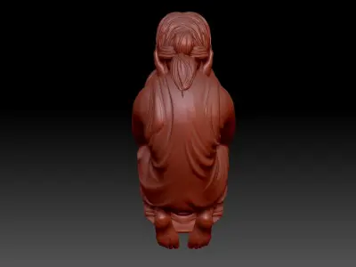 The grieving girl 3D print model