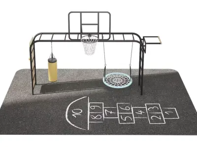 Childrens playground 3D model