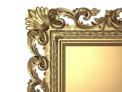 Carved Picture Frame 3D model