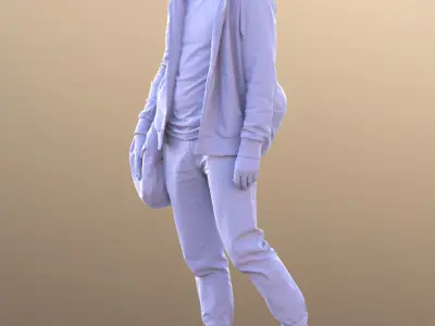 Marcel 10584 - Walking Sport Guy Low-poly 3D model