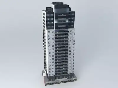 apartment tower Vlaardingen Free 3D model