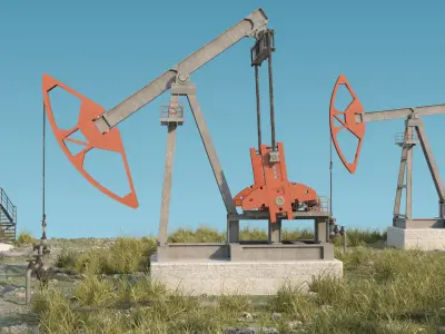 Oil Pumpjack fuel tanks 3D model