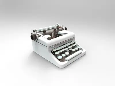 vintage typewriter  3D print model