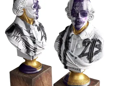  2b or not 2b sculpture Low-poly 3D model