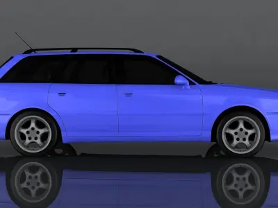 Audi RS2 Low-poly 3D model