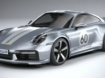 Porsche 911 Sport Classic 2023 3D model