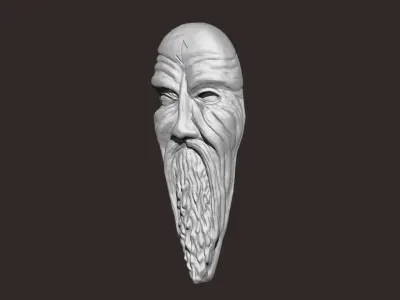 Odin Mask Wall Decor  3D print model