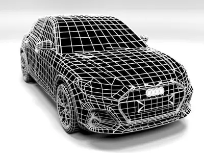 AUDI A1 CITY CARVER Low-poly 3D model