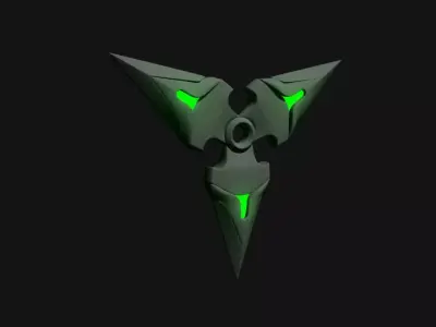 Weapon glowing symbol Free low-poly 3D model