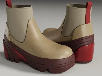 Boots 1017ALYX  Low-poly 3D model