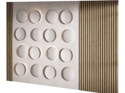 3d Wall Panel 2 Headboard 3D model purchase