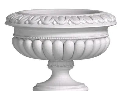 Classic outdoor Vase Flowerpot 3D model purchase