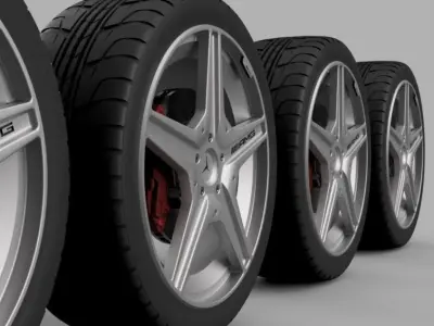 AMG wheel 2 3D model