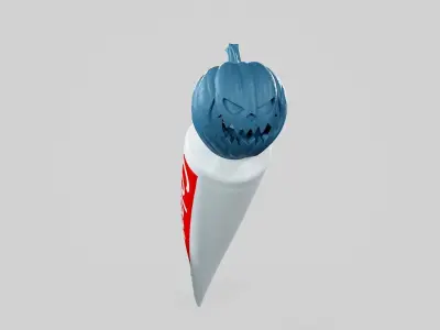 Pumpkin - Toothpaste Cup 01 STL 3D print model