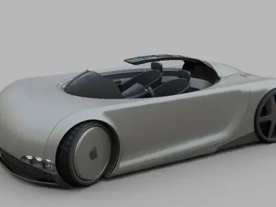 APPLE CONCEPT CAR rigged 3D model