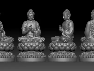 Amitabha Buddha  3D print model