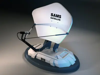 satellite 05 Free low-poly 3D model