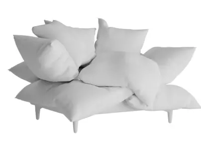 Pillow Cloud Chair 3D model