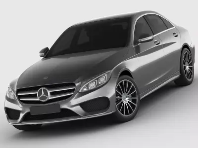 Mercedes C Class 2014 AMG line 3D model