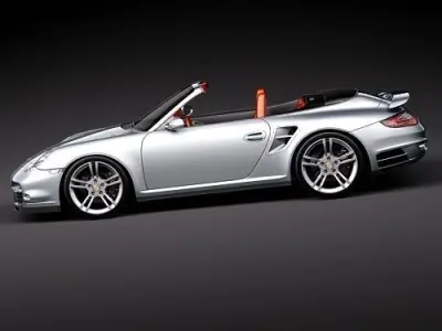 Porsche 911 Turbo 2010 convertible 3D model