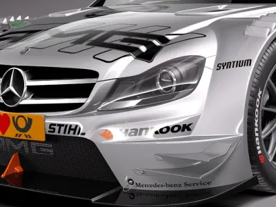 Mercedes C AMG DTM 2012-2014 3D model